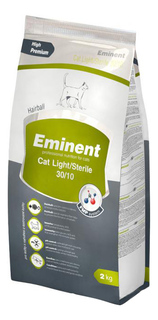 Сухой корм для кошек Eminent Light/Sterile, для стерилизованных, облегченный,курица, 2кг