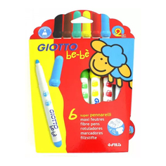 Набор детских фломастеров "Be-Be", 6 цветов Giotto