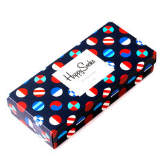 Подарочный набор носков унисекс Happy Socks 4 пары синий 41-46