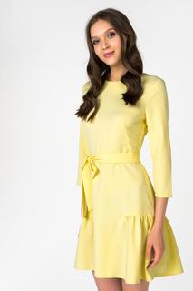 Повседневное платье женское T-Skirt SS18-07-0677-FS желтое S