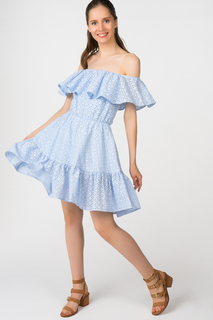 Повседневное платье женское T-Skirt 16SS-07-0105-FS голубое S
