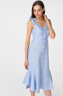 Повседневное платье женское T-Skirt SS17-35-0452-FS голубое M