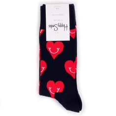 Носки Happy Socks Smiley Heart черные 41-46