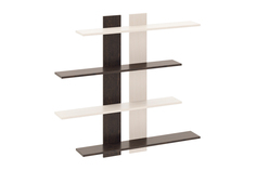 Настенная полка Hoff тип 6, венге цаво/дуб белфорт