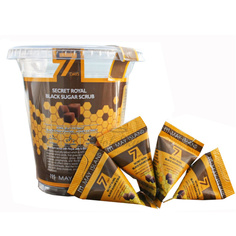 Скраб для лица 7 Days Secret Royal Вlack Sugar Scrub с коричневым сахаром 3г 12 шт May Island