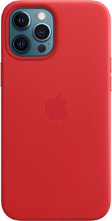 Чехол Apple для iPhone 12 Pro Max Leather MagSafe (PRODUCT) RED