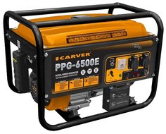 Бензиновый генератор CARVER PPG- 6500Е, 220/12 В, 9.6кВт [01.020.00005]