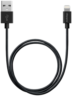 Кабель Deppa 72255 Lightning 1,2м Black