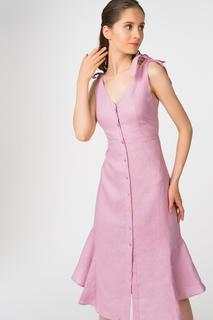 Повседневное платье женское T-Skirt SS17-35-0452-FS розовое 42