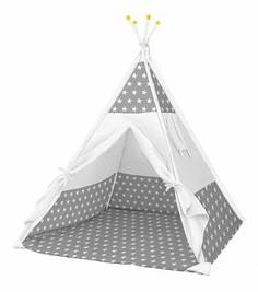Палатка-вигвам детская Polini kids Звёзды, серый