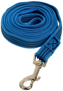 Поводок для собак Зооник Синий капроновый с двойной латексной нитью 300 х 2 см