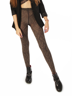 Колготки женские Trasparenze Charango 48-50 coca-cola (тёмно-коричневые меланж)