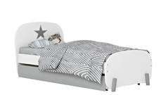 Кровать детская Polini kids Mirum 1915 c ящиком, белый/серый