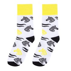 Носки женские Kawaii factory Зебры белые 40-45