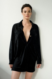 Рубашка женская Laete 20301 черная XL