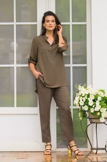 Рубашка женская Laete 61542 хаки S