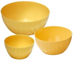 Миски пластиковые DELÍCIA набор 3 штжелтый, Tescoma 630364.12