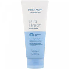 Крем-пенка для умывания Missha Super Aqua Ultra Hyalon Cleansing Cream