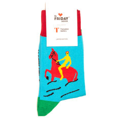 Носки унисекс St.Friday Socks St_Friday_x_Tretyak_Kupan_Kras_Kon голубые 42-46 RU