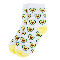 Носки женские Kawaii Factory Авокадо белые 35-39