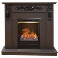 Электрокамин RealFlame Dominica STD/EUG DN, темный орех