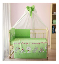Комплект детского постельного белья Тополь Фея Веселая игра зеленый
