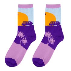 Носки женские Kawaii Factory Заказ и пальмы белые 35-39