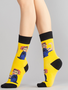 Носки женские Hobby Line HOBBY 80150-06-09 желтые 36-40