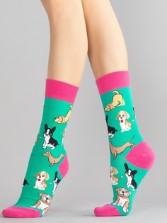 Носки женские Hobby Line НHOBBY 80135-1-01 зеленые 36-43