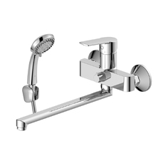 Смеситель для ванны с поворотным изливом 300 мм Decoroom DR22043, латунь