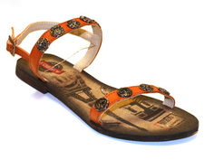 Сандалии женские Airbox 135363 оранжевые 40 RU