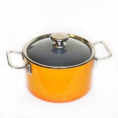 Кастрюля чугунная 24см ORANGE, 6,3л SKK