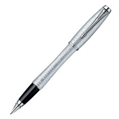 Ручка перьевая Parker Urban Premium - Vacumatic Silver Blue Pearl, F