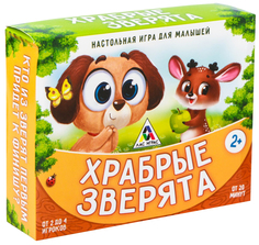 Настольная развивающая игра для малышей «Храбрые зверята» ЛАС ИГРАС