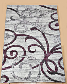 Ковер LARA 4206R прямой серый лиловый 0,8х1,5 Sofia Rugs