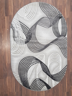 Ковер LARA 3565B овал серый 0,8х1,5 Sofia Rugs