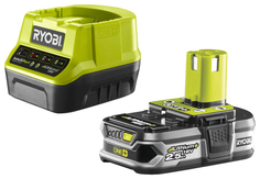 Комплект аккумуляторная батарея и зарядное устройство Ryobi ONE+ RC18120-125