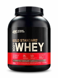 Сывороточный протеин Optimum Nutrition Gold Standard 100% Whey 5 lb Extreme Milk Chocolate