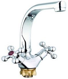 Смеситель для кухни (мойки) G-Lauf QTZ4-D856 с высоким поворотным изливом, хром G.Lauf