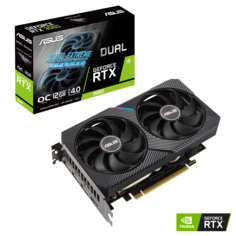 Видеокарта ASUS GeForce RTX3060 DUAL (DUAL-RTX3060-O12G-V2) LHR