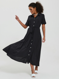 Платье женское Marco Bonne` MB5009PVL черное XS