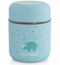 Термос для еды и жидкостей "Silky Thermos Mini", 280 мл (голубой) Miniland