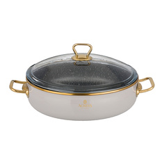 Сотейник эмалированный с антипригарным "Мраморным" покрытием, 26см 3, 5л Agness 950-294