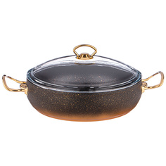 Сотейник с антипригарным покрытием granite, mercury, 28*7, 5см, 4, 0л, Agness 953-007