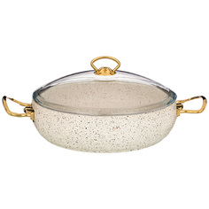 Сотейник с антипригарным покрытием granite, mercury, 28*7, 5см, 4, 0л, Agness 953-017