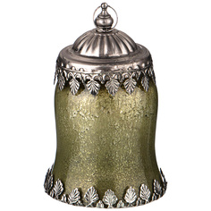 Светильник с led-подсветкой и металл.элементами, д 9см, в 15см, зеленый Lefard 132-030