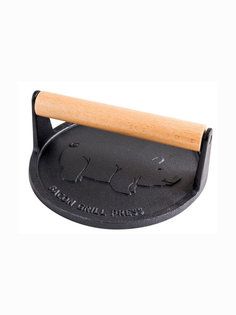 Пресс для гриля чугунный, круглый Mallony PRESSA, 18 см