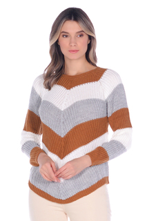 Джемпер женский Zabaione zabaione K016180 коричневый XS-S