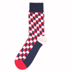 Носки унисекс Happy Socks Happy Socks Filled Optic - Red разноцветные 36-40
