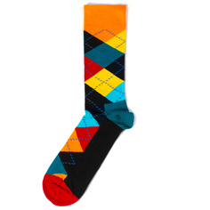 Носки унисекс Happy Socks Happy Socks Argyle - Orange/Blue/Red разноцветные 36-40